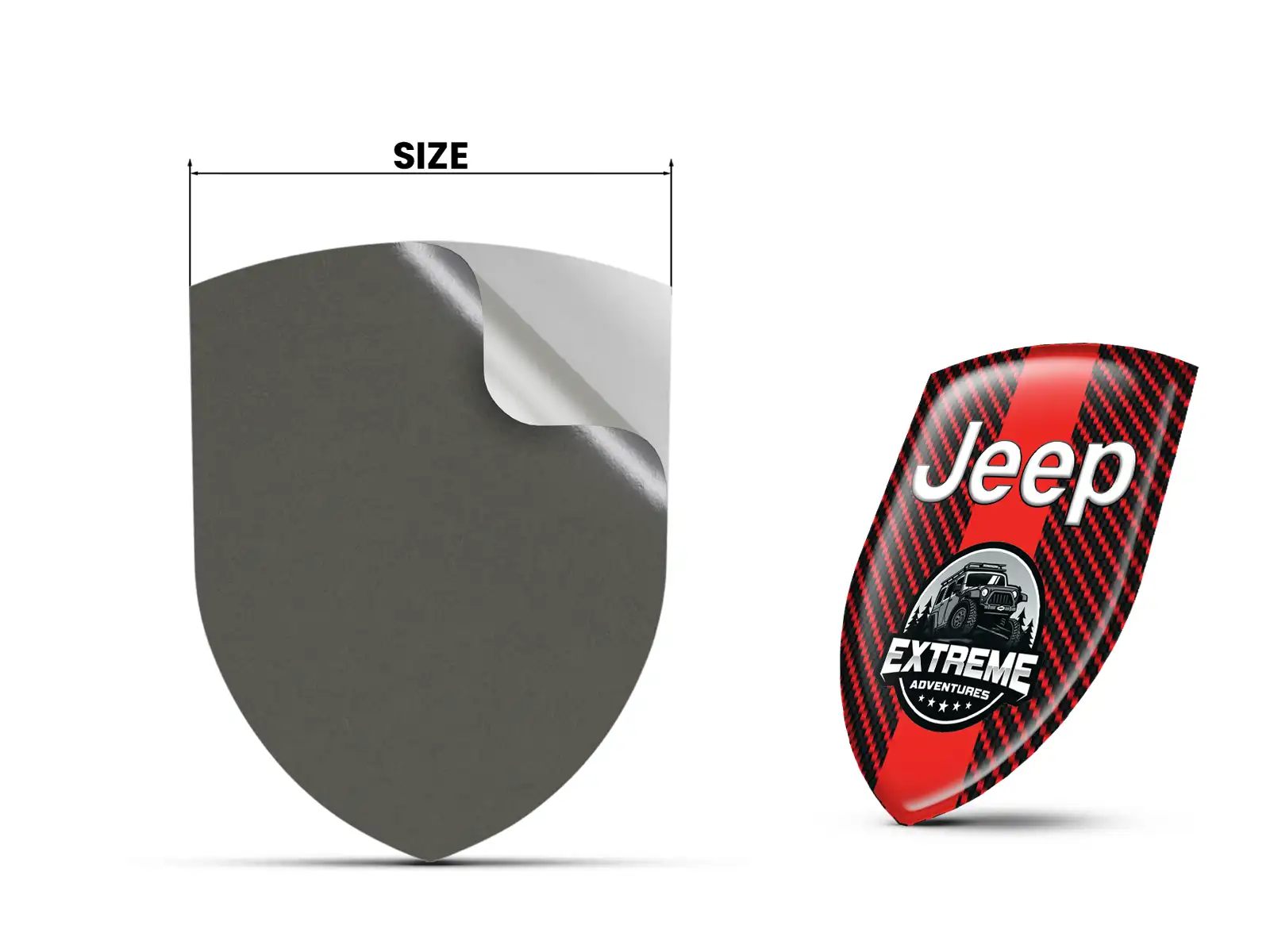 Jeep Etiqueta Impermeable Máximo Duradero Estilo Pro Diseño